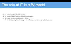 Understanding IT BA Responsibilities to Business Teams