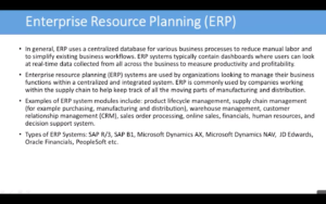 Enterprise Resource Planning (ERP)