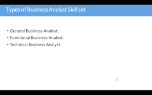 Types of Business Analyst Skill Set