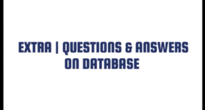 Q/A on Database