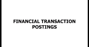 Financial Transaction Posting