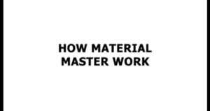 How Material Master Works
