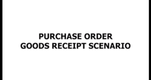 Purchase Order Goods Receipt