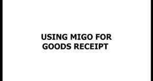 Using Migo for Good Receipts